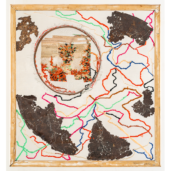 Obra de Arte Hilván de mi niñez de Teresita Chiconi